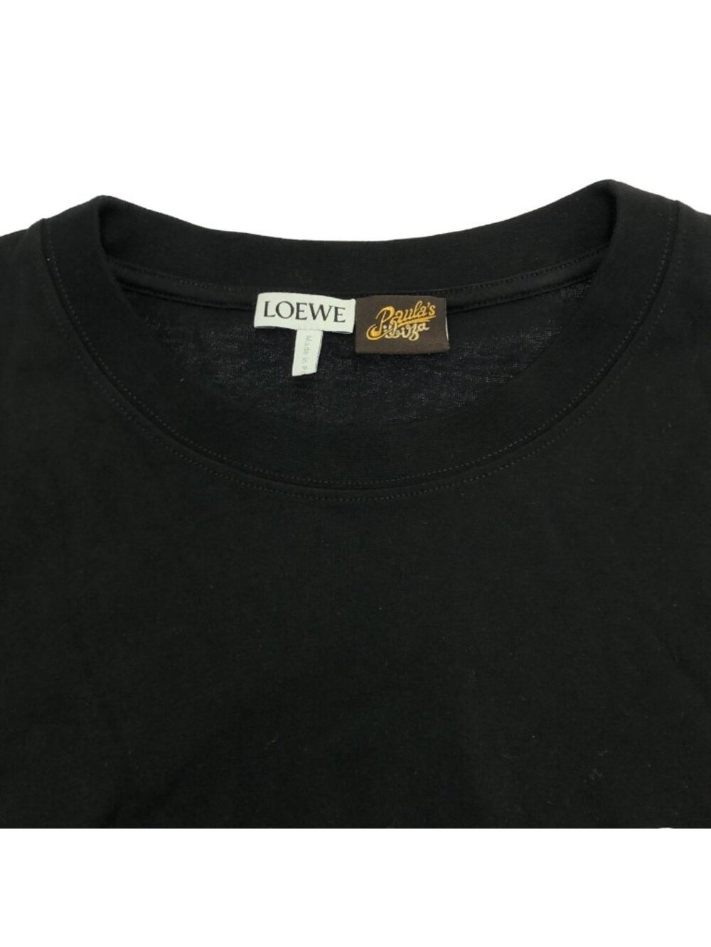 Loewe Paula's Ibiza's Ibiza Clochette Embroidered Boxy Fit T-Shirt Black - Picture 4 of 5